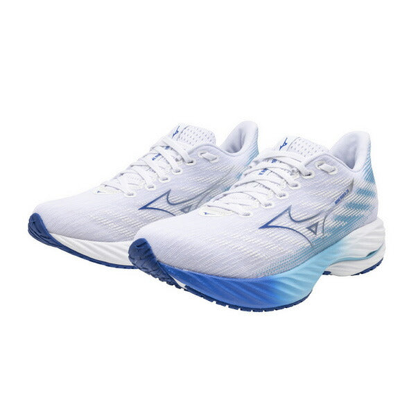 ミズノMIZUNOレディースランニングシューズWAVERIDER28ウエーブライダー28マラソンジョギング2E相当J1GD2403-21ホワイト