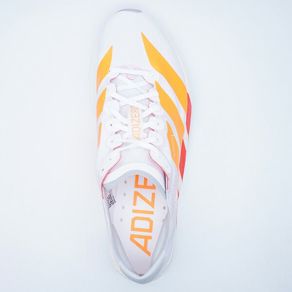 ADIZEROTAKUMISEN11アディダスadidasJQ0780ホワイトオレンジランニングシューズ
