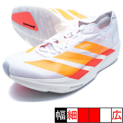 ADIZEROTAKUMISEN11アディダスadidasJQ0780ホワイトオレンジランニングシューズ