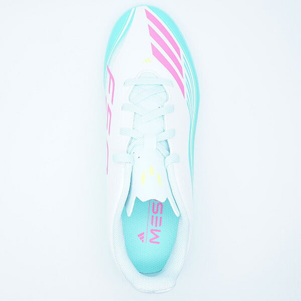 F50メッシCLUBTFアディダスadidasJQ0949ホワイトジュニアサッカートレーニングシューズ
