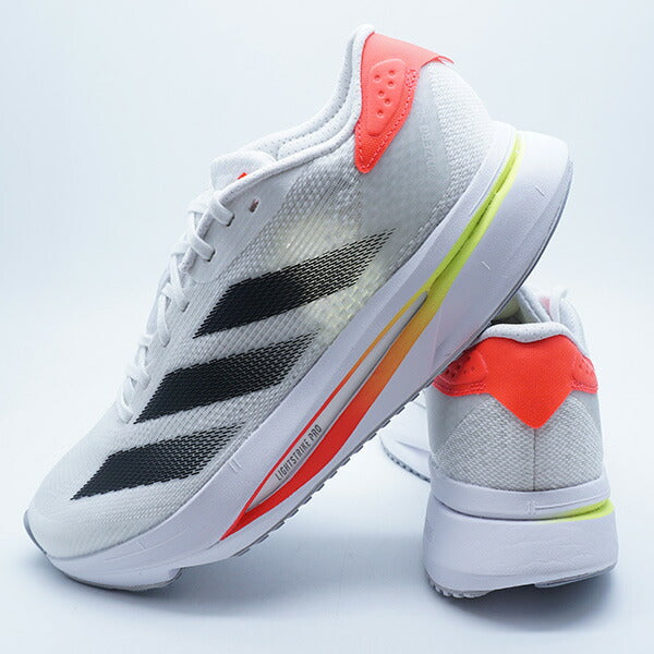 【ショップ限定エントリーでさらに+9倍】アディゼロSL2WアディダスadidasJR0738フットウェアホワイトランニングシューズ