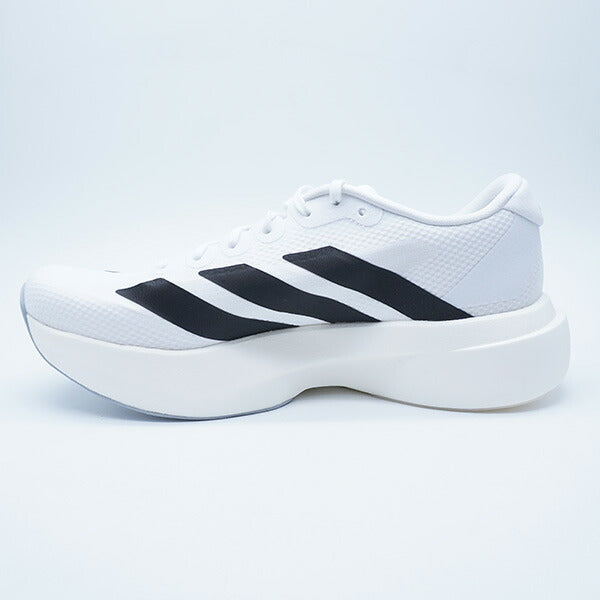AdizeroEVOSLWOVENMアディダスadidasJR1912ホワイトブラックランニングシューズ