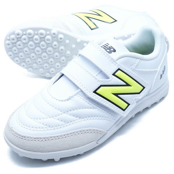 【ショップ限定エントリーでさらに+9倍】442JRVTFニューバランスNewBalanceJS4VTIB2-Wホワイトジュニアサッカートレーニングシューズベルクロ