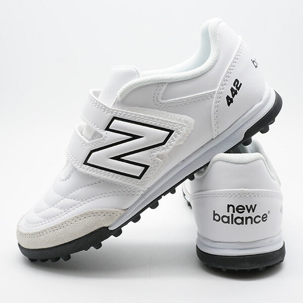 442v2VTFJNRニューバランスNewBalanceJS4VTWT2ホワイトジュニアサッカートレーニングシューズベルクロ