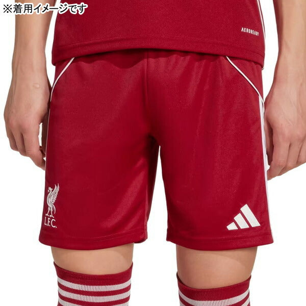 【ショップ限定エントリーでさらに+9倍】【上下セット】リバプールジュニアLFC2025-26レプリカホームユニフォーム上下JYF33-JYF36サッカーアディダスadidas