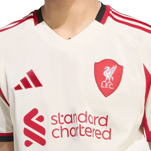 【ショップ限定エントリーでさらに+9倍】リバプールLFC2025-26レプリカアウェイユニフォームJYF80-JV6487サッカー半袖ワンダーホワイトアディダスadidas