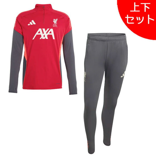 【上下セット】リバプールLFC2025-26ティロ25コンペティショントレーニングトップスパンツJZN23-JZN20サッカーレプリカレッドアディダスadidas