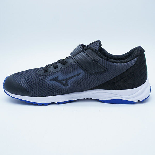 【送料無料】スピードスタッズ4ベルトミズノmizunoK1GC2423-07ブラックネオミントジュニアランニングシューズベルクロ