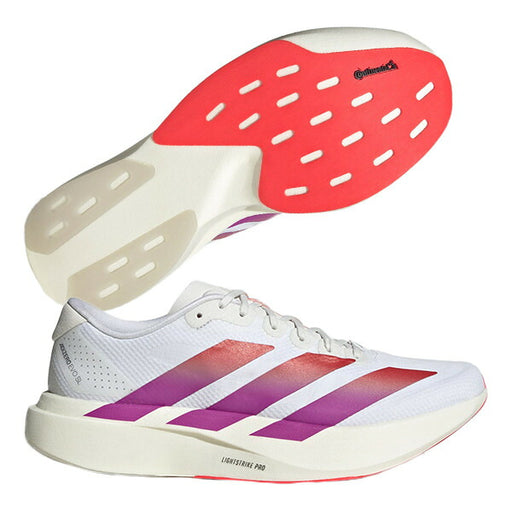アディダスadidasランニングシューズメンズ大人アディゼロEVOSLシューズAdizeroEVOSLShoes軽量ホワイトKI2823