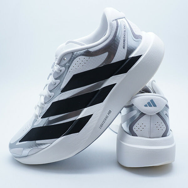 アディゼロEVOSLEXOアディダスadidasKI4782ホワイトレディースランニングシューズ