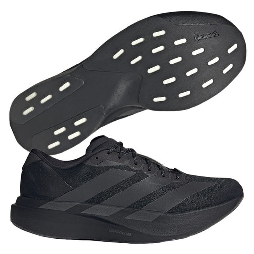 アディダスadidasランニングシューズメンズ大人アディゼロEVOSLシューズAdizeroEVOSLShoes軽量ブラックKJ8336