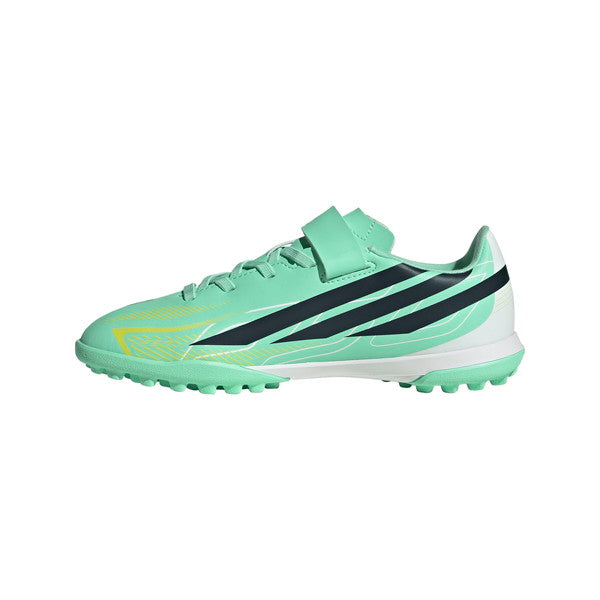 F50HYPERFASTCLUBH&LTFJアディダスadidasKK1338パルスミントジュニアサッカートレーニングシューズベルクロ