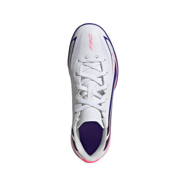 【予約販売】7月15日頃発売予定F50HYPERFASTCLUBTFJアディダスadidasKK1368ホワイトジュニアサッカートレーニングシューズ