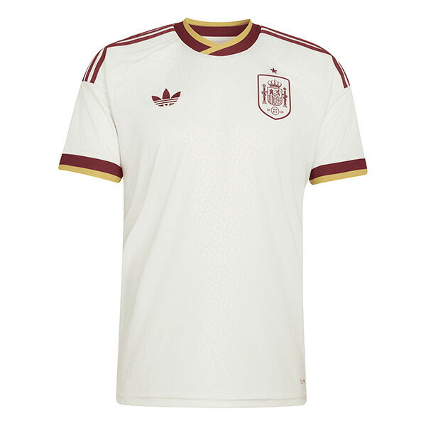 スペイン代表ESP2026レプリカアウェイユニフォーム半袖KKK09-JN4397サッカーオフホワイトアディダスadidas