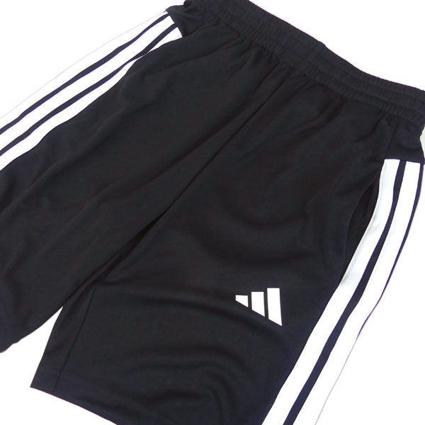 【ネコポス対応可】アディダスadidasジュニアトレインエッセンシャルズストライプショーツKQH03サッカーフットサルランニング陸上プラパン子供用