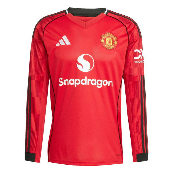 マンチェスターユナイテッドMUN2025-26レプリカホームユニフォームKRA70-JP3037サッカーレッド長袖アディダスadidas