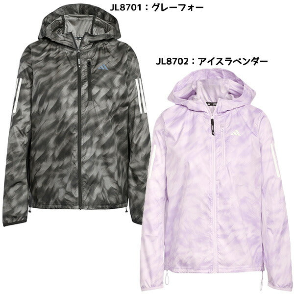 アディダスadidasレディースランニングブレーカーOTRAOPJKT25FWオウンザラン総柄プリントジャケットKRI50