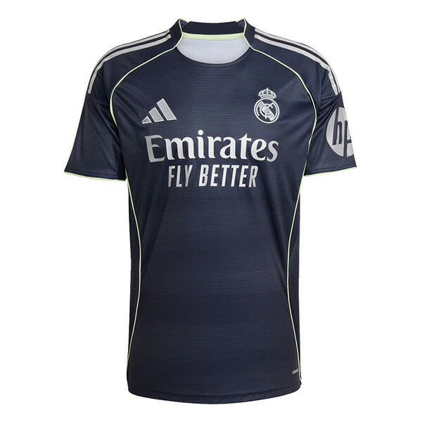 レアルマドリードRMD2025-26レプリカアウェイユニフォームKRN59-JJ4182サッカーネイビー半袖アディダスadidas