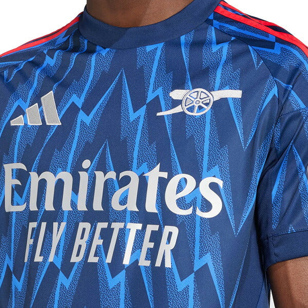 アーセナルARS2025-26レプリカアウェイユニフォームKSJ33-JI9511サッカー半袖ナイトインディゴアディダスadidas