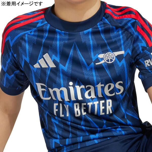 アーセナルジュニアARS2025-26レプリカアウェイユニフォームKSJ67-JI9550サッカー半袖子供用ナイトインディゴアディダスadidas