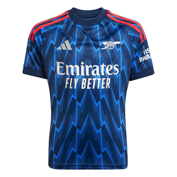 アーセナルジュニアARS2025-26レプリカアウェイユニフォームKSJ67-JI9550サッカー半袖子供用ナイトインディゴアディダスadidas