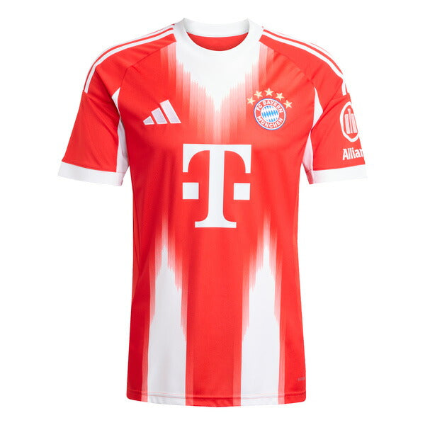 バイエルンミュンヘンBAY2025-26レプリカホームユニフォームKSL17-JJ2137サッカーレッド半袖アディダスadidas