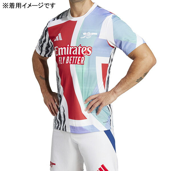 アーセナルARS2024-25プレマッチシャツKTJ74-JE7562サッカーレプリカプラシャツ半袖ベターSCアディダスadidas