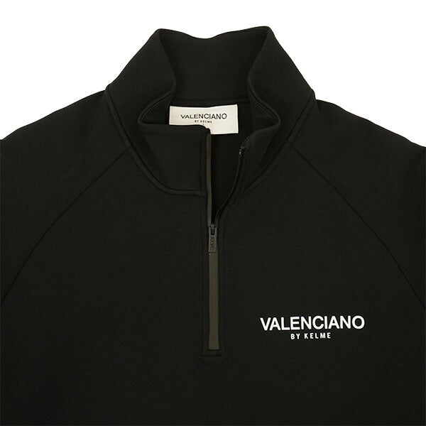 ケルメKELMEVALENCIANOナイロンミックスハーフジップKV24F205サッカーフットサルスウェットトップブラックメンズ