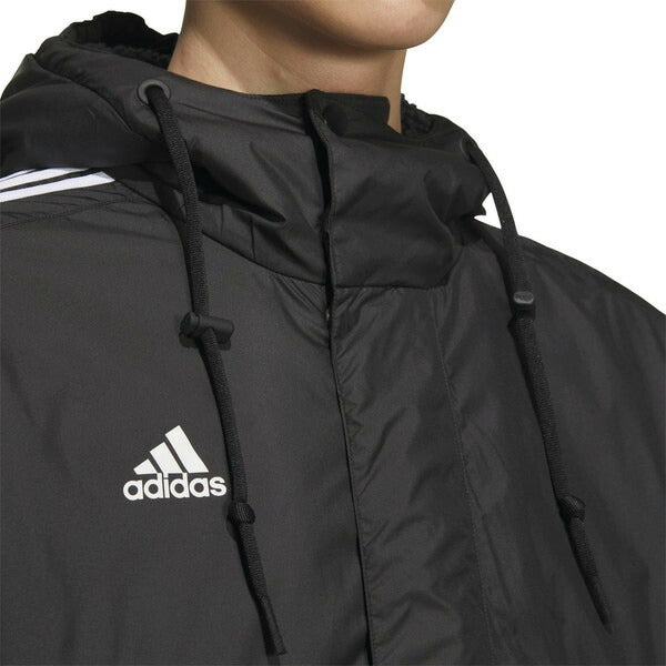 アディダスadidasMMH3SロングボアコートKWX71サッカーフットサルベンチコートメンズ