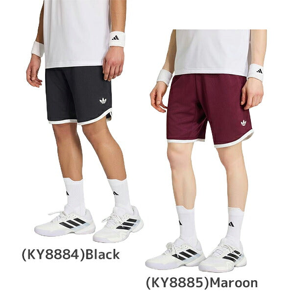アディダスadidasテニスショーツショートパンツメンズ大人クラシックス9インチダブルニットカラーブロック練習試合L4836