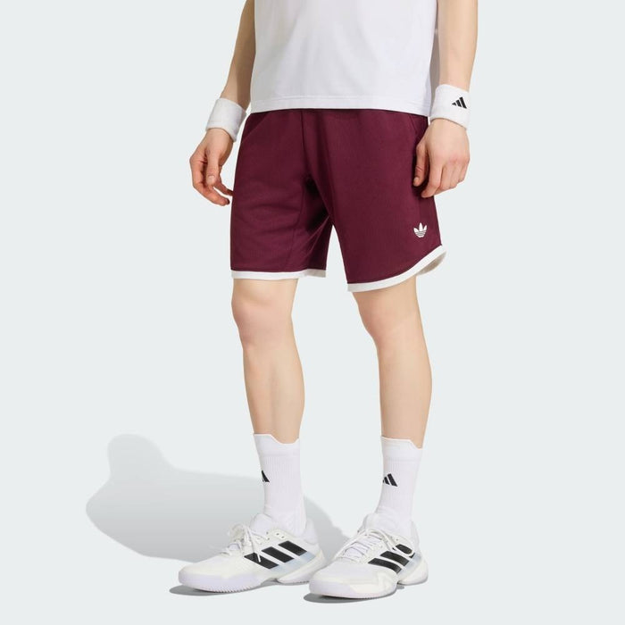 アディダスadidasテニスショーツショートパンツメンズ大人クラシックス9インチダブルニットカラーブロック練習試合L4836