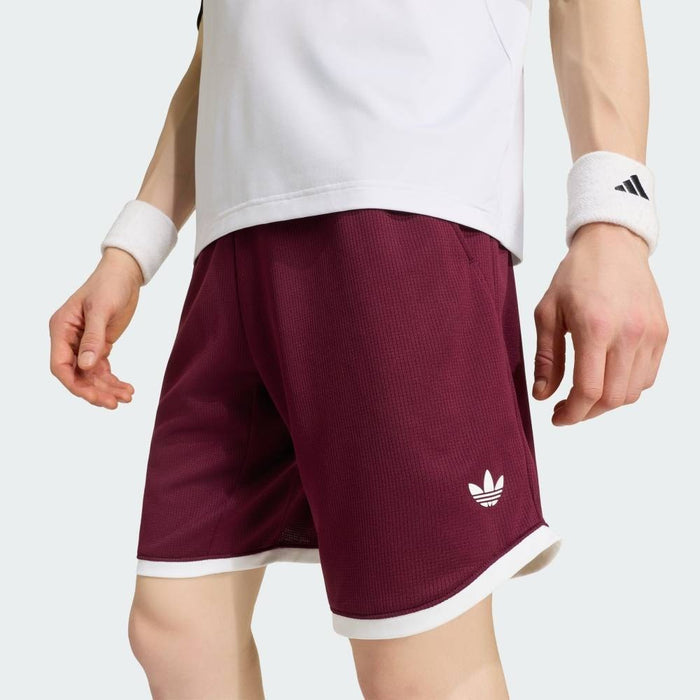 アディダスadidasテニスショーツショートパンツメンズ大人クラシックス9インチダブルニットカラーブロック練習試合L4836