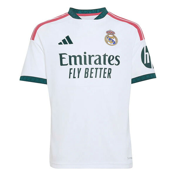 レアルマドリードジュニアRMD2026-27レプリカホームユニフォーム半袖LE212-KC3993サッカーホワイト子供用アディダスadidas