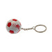 【ネコポス対応可】リバプールオフィシャルボール型キーリングLIV_FOOTBALL_KEYRINGサッカー直径35mmサポーターグッズキーホルダーホワイトレッド