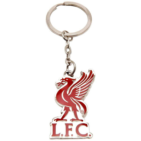 【ネコポス対応可】リバプールオフィシャルキーリングクレストLIV_KEYRINGサッカーキーホルダーエンブレム型サポーターグッズレッド