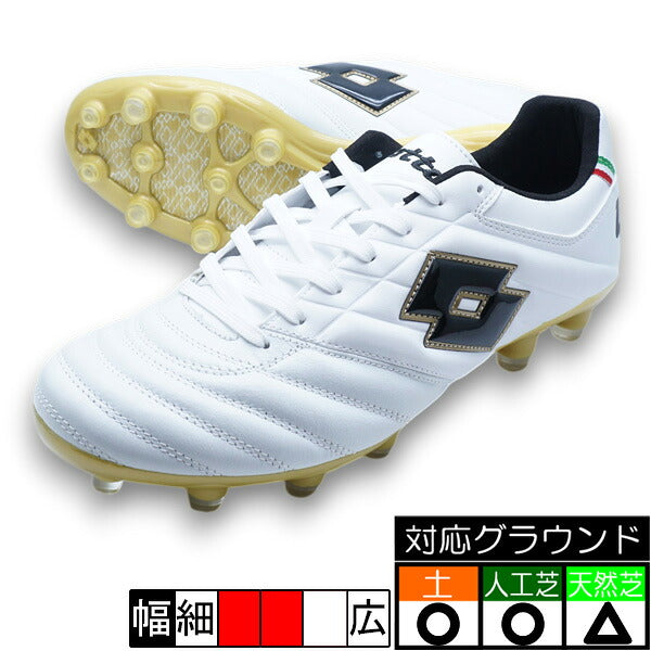 STADIOJPロットLOTTOLO-STADIO-1-WHTGLDホワイトゴールドサッカースパイク