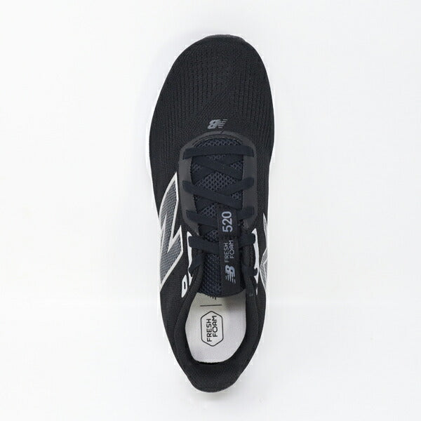 ニューバランスNewBalanceメンズランニングシューズFreshFoam520v9マラソンジョーダンクルーブラックM520LK9-4E