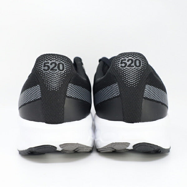 ニューバランスNewBalanceメンズランニングシューズFreshFoam520v9マラソンジョーダンクルーブラックM520LK9-4E