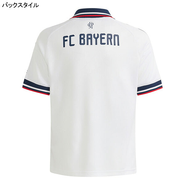 バイエルンミュンヘンジュニアBAY2026-27レプリカアウェイユニフォーム半袖M9571-JZ3097サッカーホワイトアディダスadidas