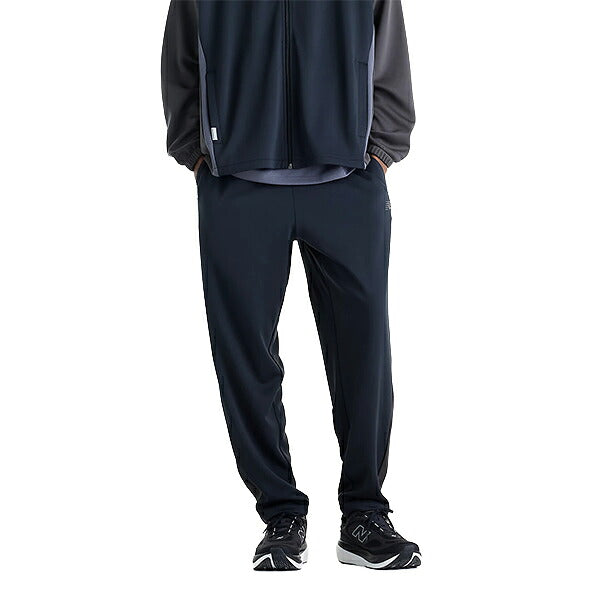 ニューバランスNEWBALANCEトラックパンツニットトラックパンツ（テーパード）メンズ大人吸湿速乾保温ダブルニットテーパードMB62G8PQ-BK
