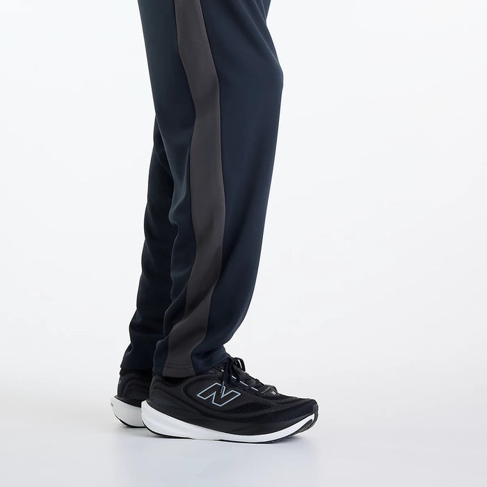 ニューバランスNEWBALANCEトラックパンツニットトラックパンツ（テーパード）メンズ大人吸湿速乾保温ダブルニットテーパードMB62G8PQ-BK