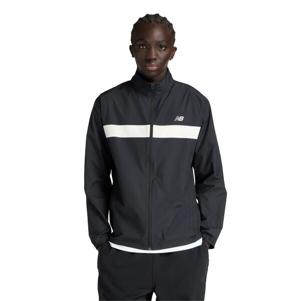 ニューバランスNewBalanceメンズランニングブレーカーEssntialsランジャケットトレーニングウェアMJ41243-BK