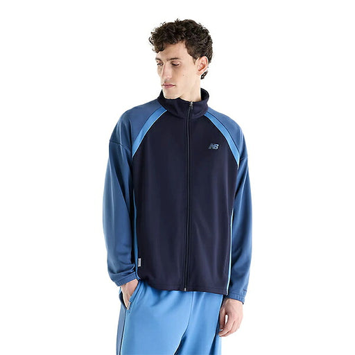 ニューバランスNEWBALANCEトラックジャケットニットトラックジャケットメンズ大人吸湿速乾保温ダブルニットオーバーサイズMJ62T3G4-DNT