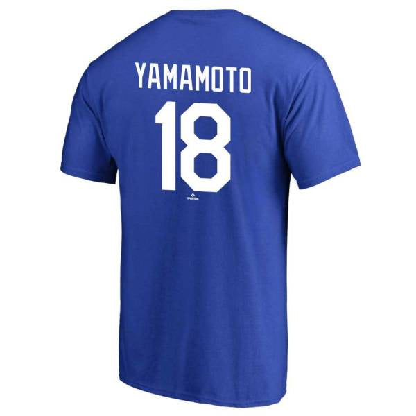 【ショップ限定エントリーでさらに+9倍】【ネコポス送料無料】ファナティクスFANATICS野球TシャツYAMAMOTO山本由伸ML0124SS23ロサンゼルス・ドジャースMLBメジャーリーグ