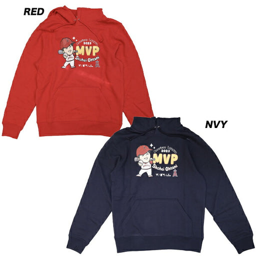 【ショップ限定エントリーでさらに+9倍】ロサンゼルス・エンゼルス2023年大谷翔平選手MVP記念TシャツMVPイラストフーディーML0623FW05