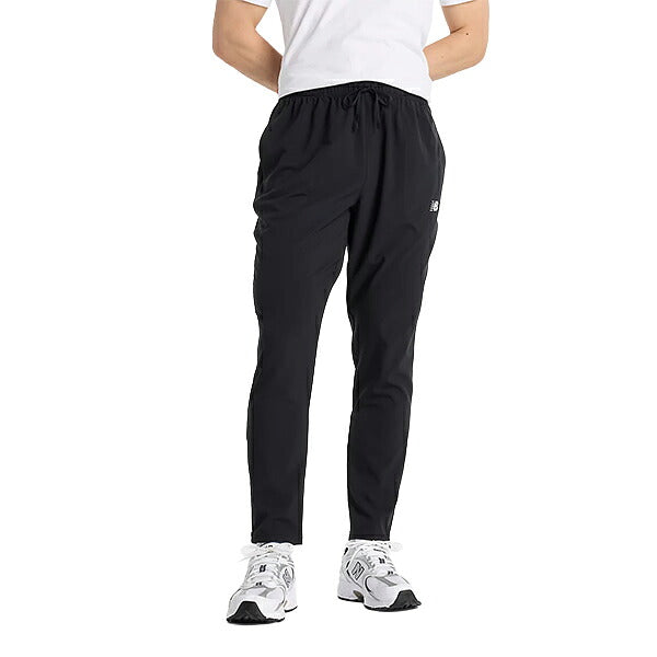 ニューバランスNEWBALANCEウーブンパンツスポーツウーブンパンツメンズ大人はっ水軽量裾ジッパードローコードMP51904-BK