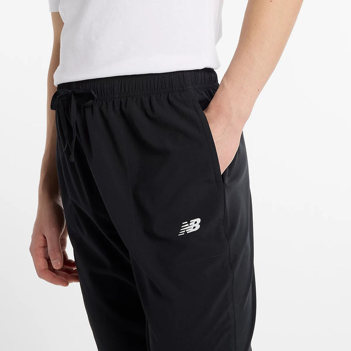 ニューバランスNEWBALANCEウーブンパンツスポーツウーブンパンツメンズ大人はっ水軽量裾ジッパードローコードMP51904-BK