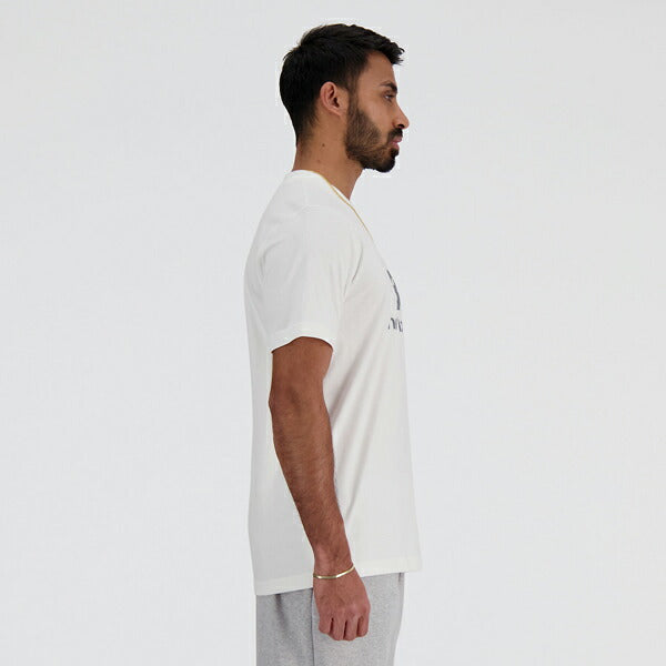 【ネコポス対応可】ニューバランスNewbalanceStackedLogoショートスリーブTシャツメンズ半袖TシャツホワイトMT41502-WT