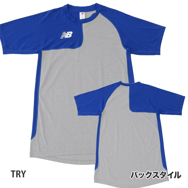 【ネコポス送料無料】ニューバランスNewBalanceメンズ野球アンダーシャツベースボールアシンメトリーショートスリーブトップ右投げ用MT41704R半袖