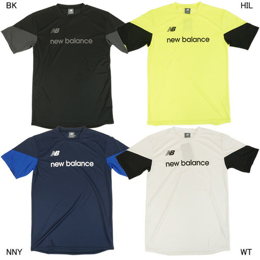 【ネコポス対応可】ニューバランスNewBalanceプラクティスショートスリーブシャツMT61573K陸上ランニングサッカーフットサルプラクティスシャツ半袖練習着メンズ